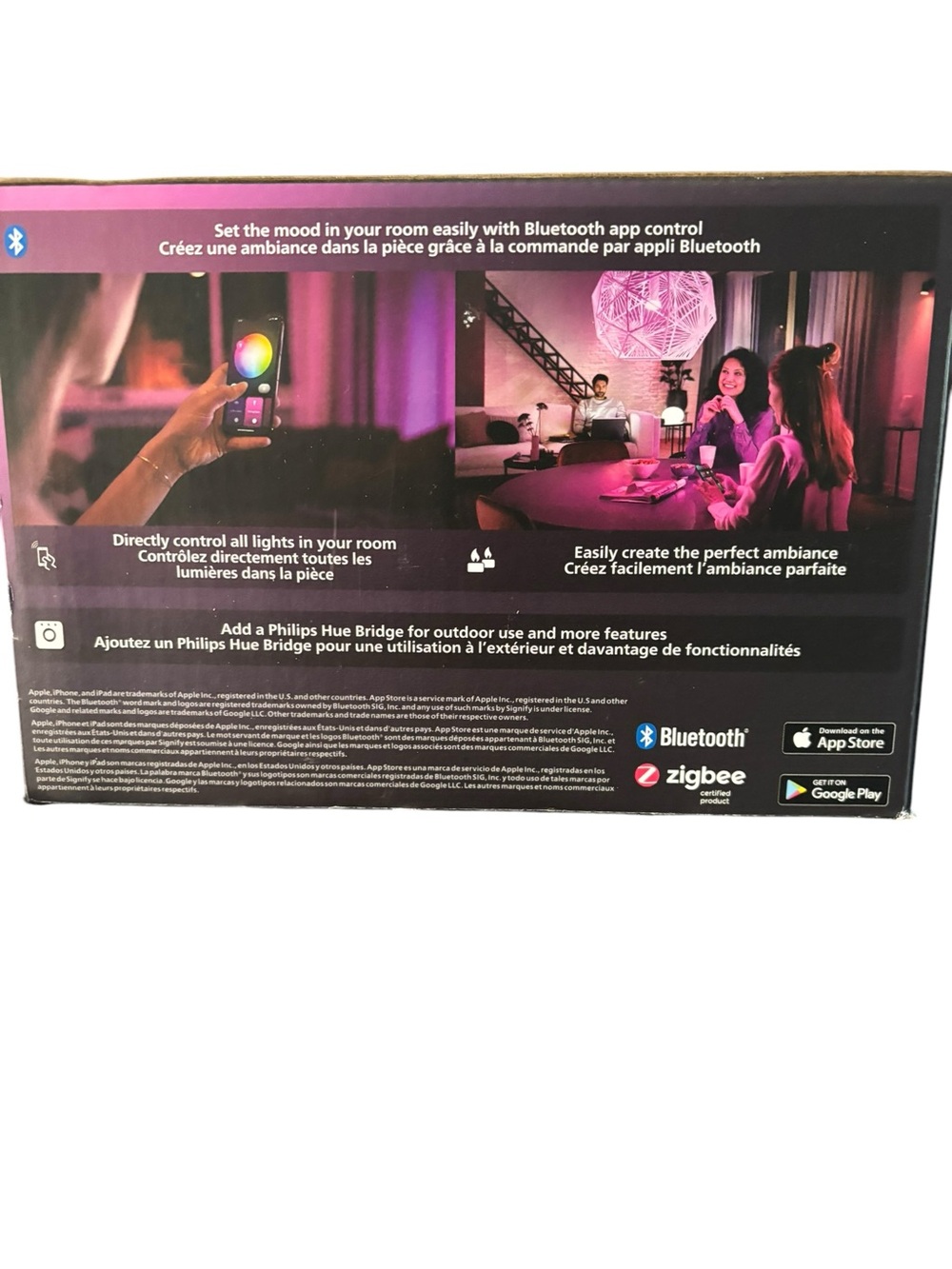 Philips Hue Smart Lighting Kit - Black with Purple Accent - Picture 2 of 8